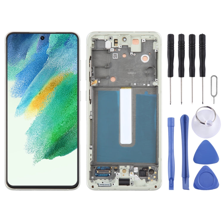 Samsung Galaxy S21 FE 5G SM-G990B Original LCD Screen Digitizer Assembly with Frame