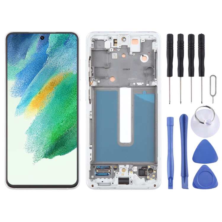 Samsung Galaxy S21 FE 5G SM-G990B Original LCD Screen Digitizer Assembly with Frame