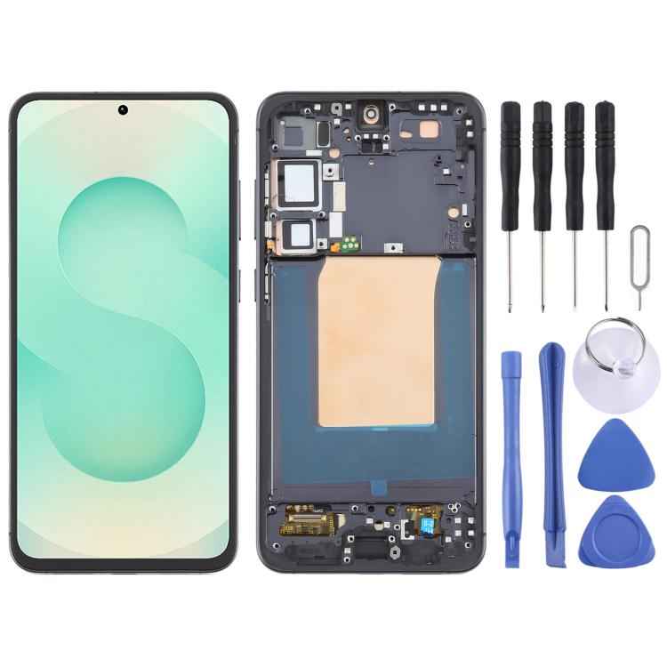For Samsung Galaxy S25+ SM-S936B OLED LCD Screen Digitizer Full Assembly with Frame, For Samsung Galaxy S25+