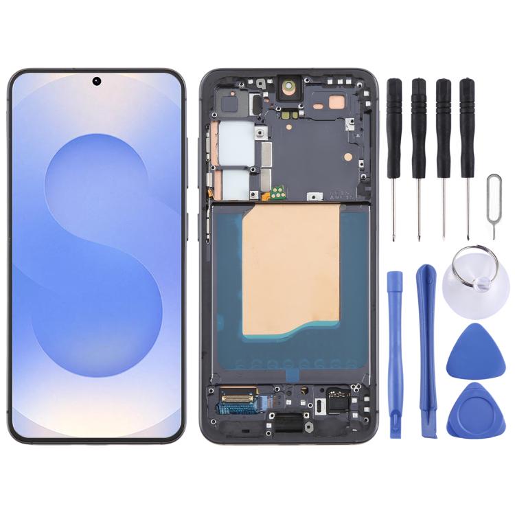 Samsung Galaxy S25 SM-S931B OLED LCD Screen Digitizer Assembly with Frame