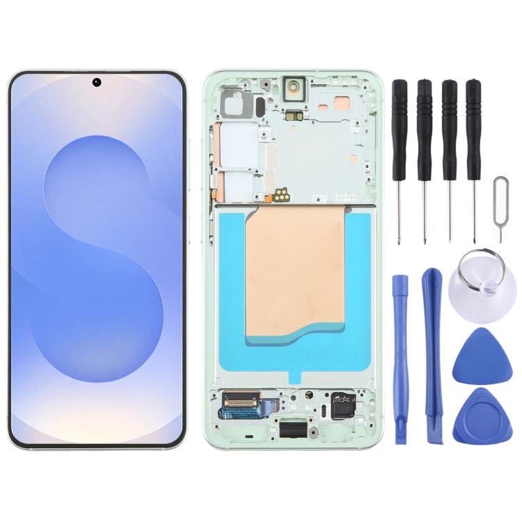 Samsung Galaxy S25 SM-S931B OLED LCD Screen Digitizer Assembly with Frame