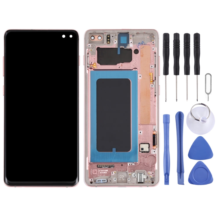 LCD Screen and Digitizer Full Assembly with Frame for Samsung Galaxy S10+