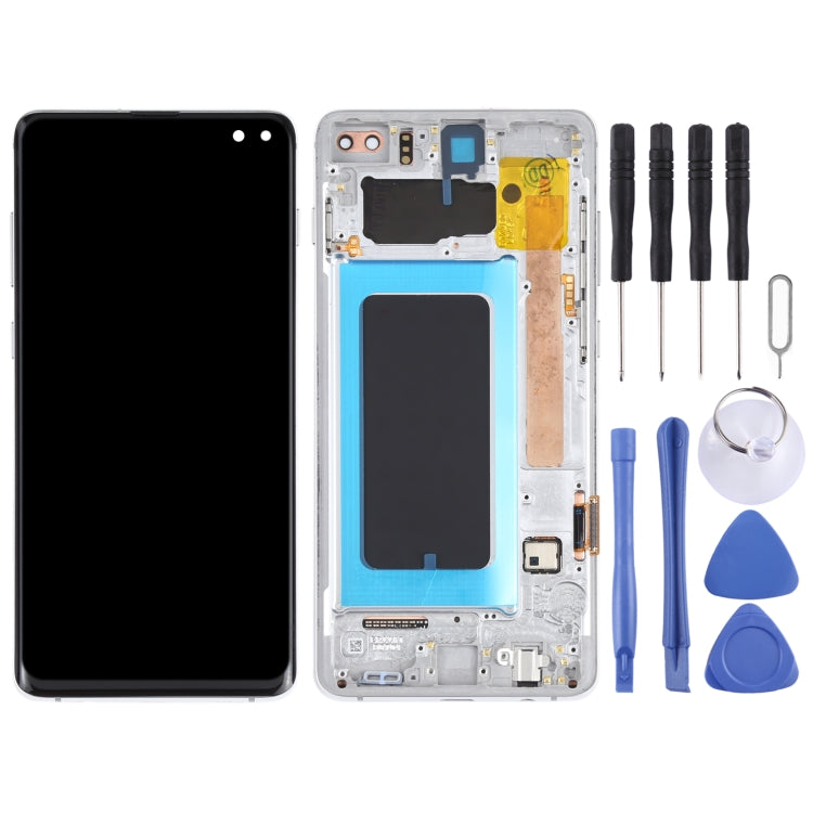 LCD Screen and Digitizer Full Assembly with Frame for Samsung Galaxy S10+