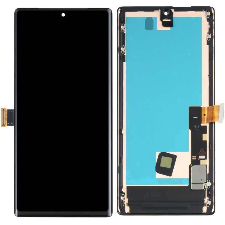 Pantalla LCD y digitalizador de material AMOLED, ensamblaje completo con marco para Google Pixel 6 Pro