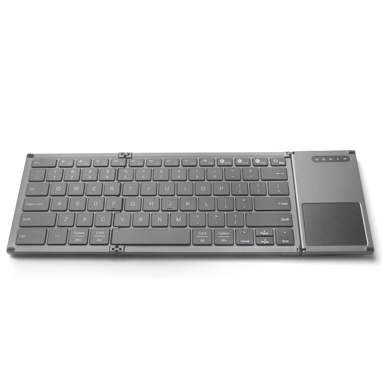 Mini teclado inalámbrico Bluetooth ultrafino multifunción de tres pliegues B066S