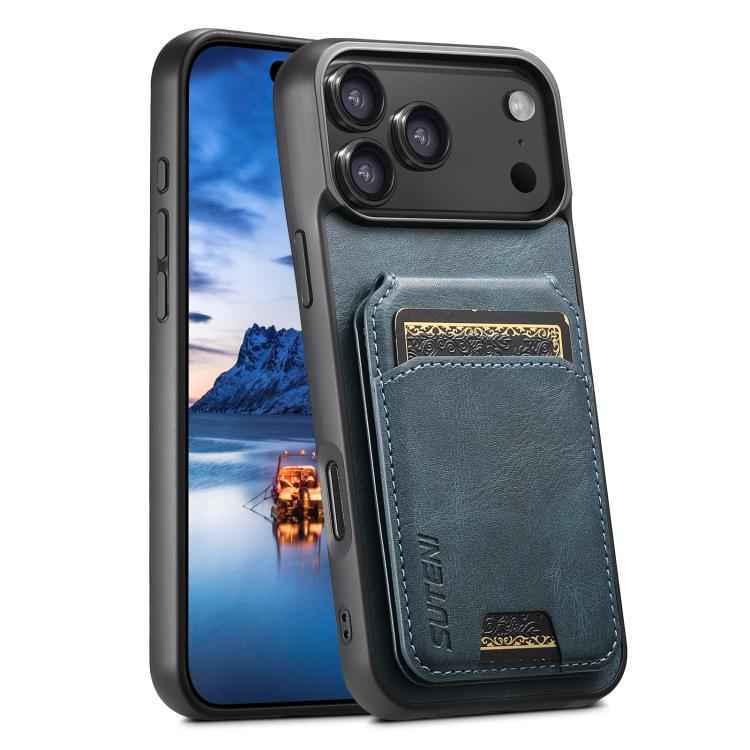 Suteni H02 Leather Wallet Stand Back Phone Case