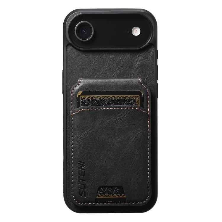 Suteni H02 Leather Wallet Stand Back Phone Case