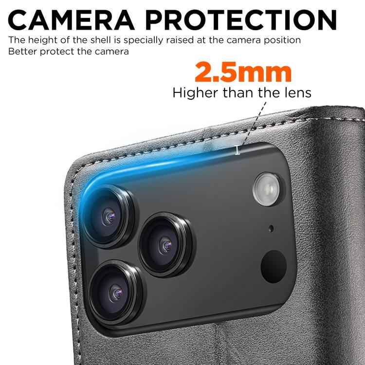 Suteni Calf Texture Horizontal Flip Leather Phone Case