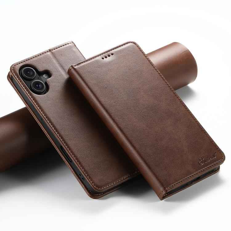 Suteni Calf Texture Horizontal Flip Leather Phone Case