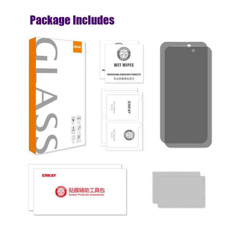 2pcs ENKAY Hat-Prince 28 Degree Anti-peeping Privacy Tempered Glass Film