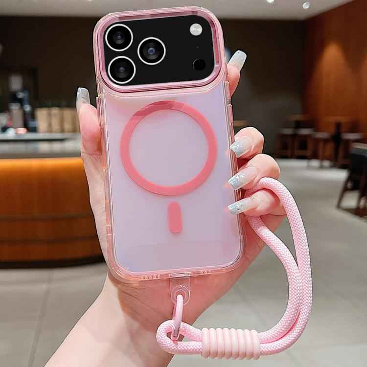 Bright Shadow  Magsafe Discoloration Phone Case with Wrist Strap