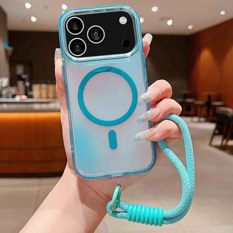 Bright Shadow  Magsafe Discoloration Phone Case with Wrist Strap