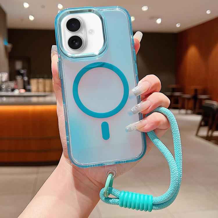 Bright Shadow  Magsafe Discoloration Phone Case with Wrist Strap