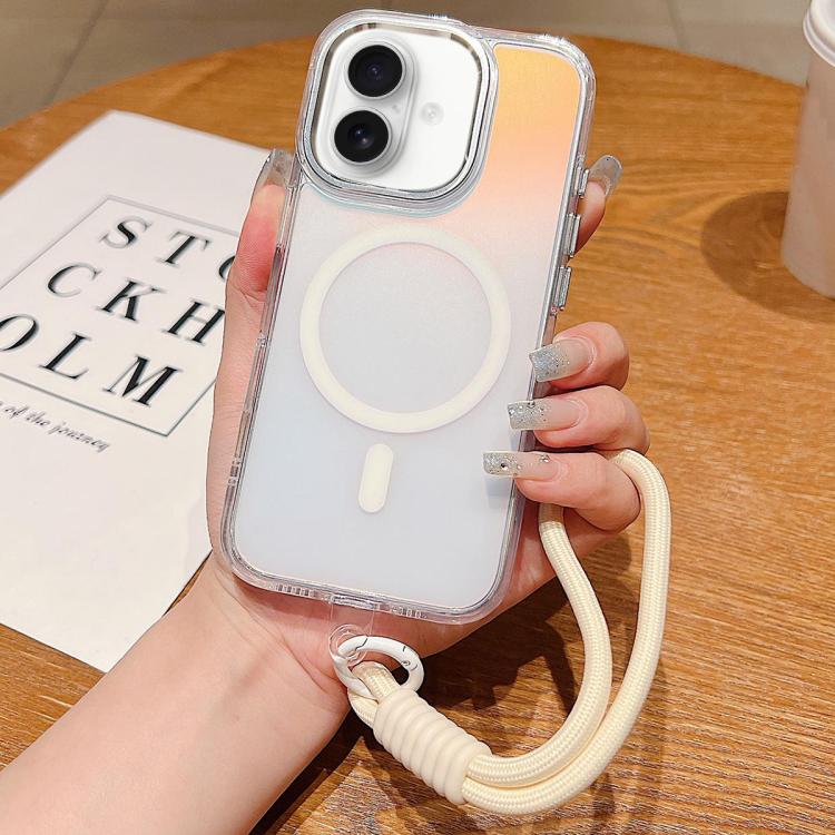 Bright Shadow  Magsafe Discoloration Phone Case with Wrist Strap
