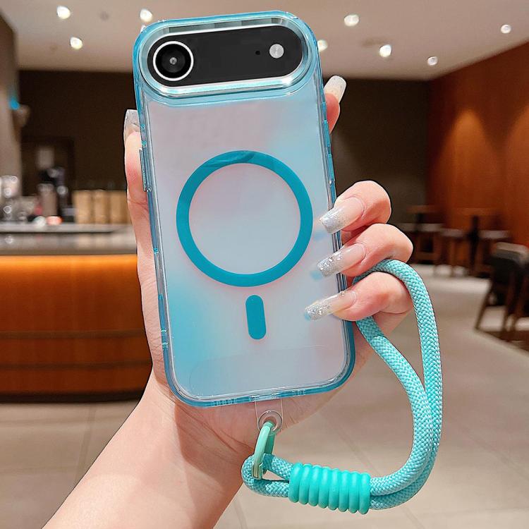 Bright Shadow  Magsafe Discoloration Phone Case with Wrist Strap