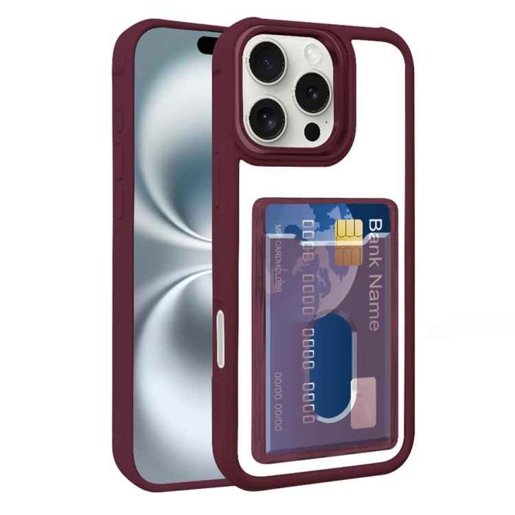 Electroplated Card Bag Acrylic Hybrid TPU Phone Case