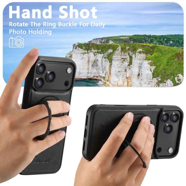 Suteni G3 Oil Wax 360 Rotation Holder MagSafe Back Phone Case