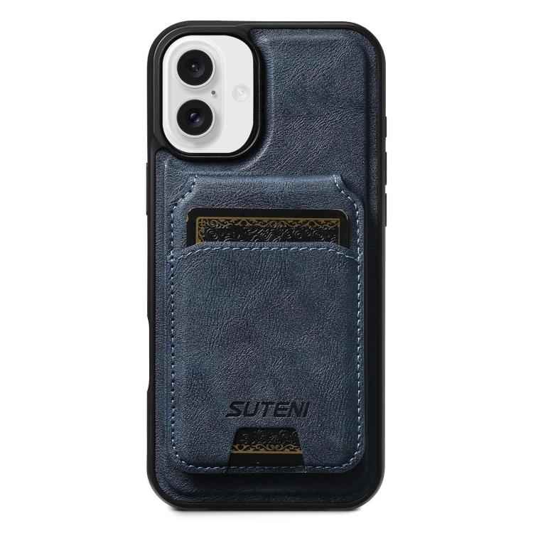 Suteni M5 Magnetic Card Bag MagSafe Leather Phone Case