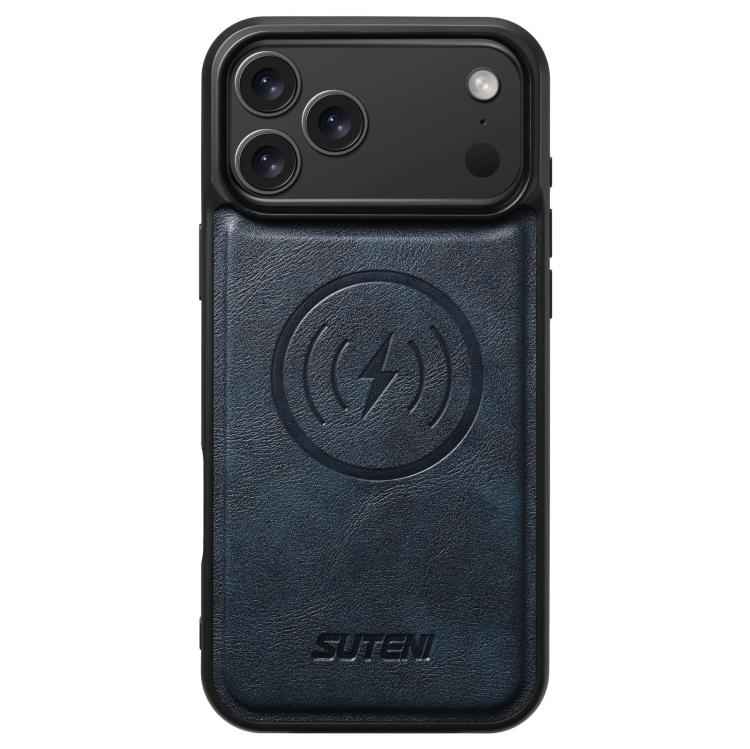 Suteni G5 Cowhide Leather MagSafe Magnetic Phone Case