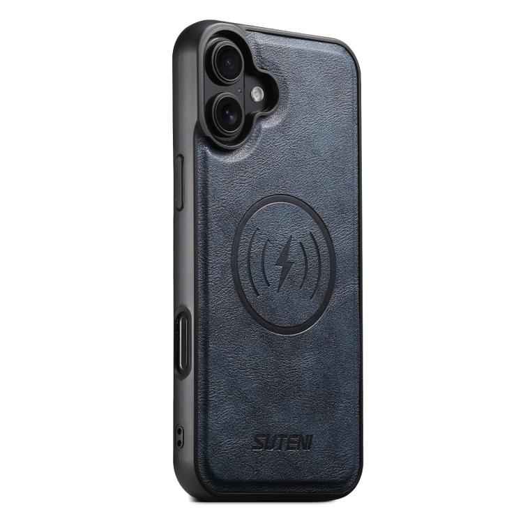 Suteni G5 Cowhide Leather MagSafe Magnetic Phone Case