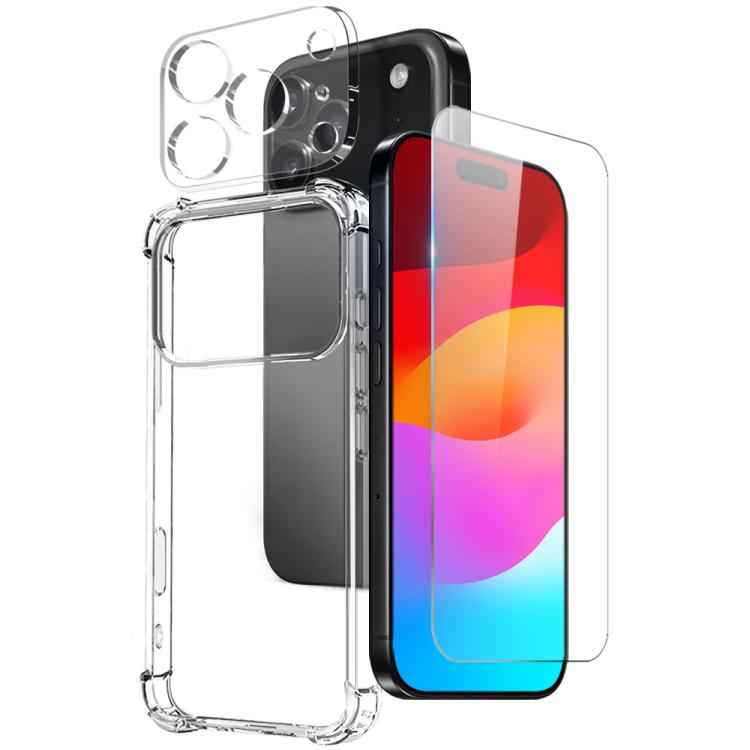 NORTHJO 3 in 1 TPU Airbag Shockproof Phone Case with Screen Protector Lens Film