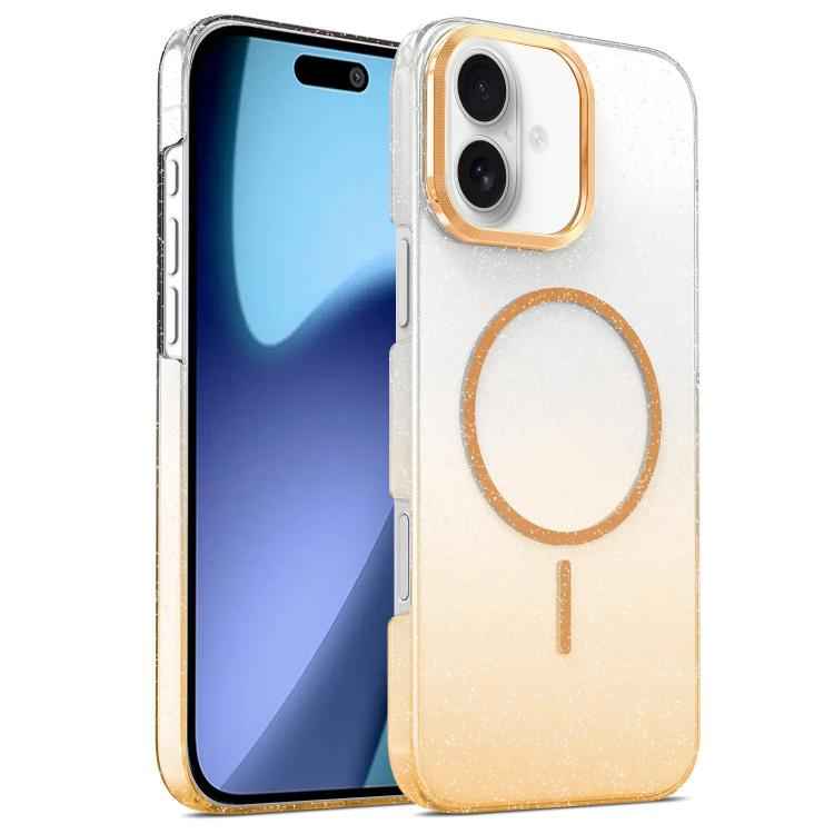 Gold Diamond Glitter Gradient MagSafe Shockproof Phone Case