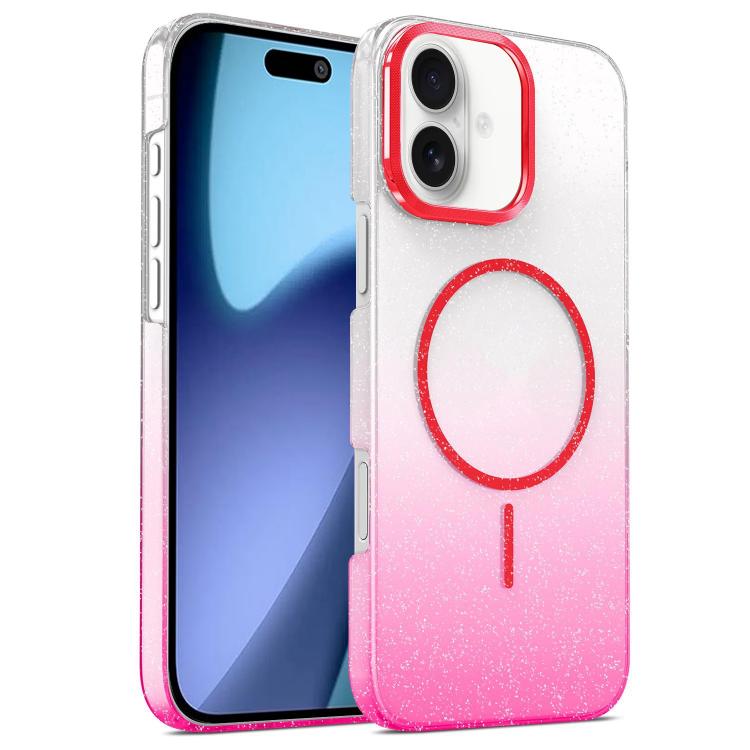 Gold Diamond Glitter Gradient MagSafe Shockproof Phone Case