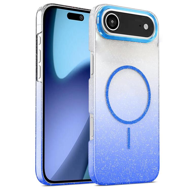 Gold Diamond Glitter Gradient MagSafe Shockproof Phone Case