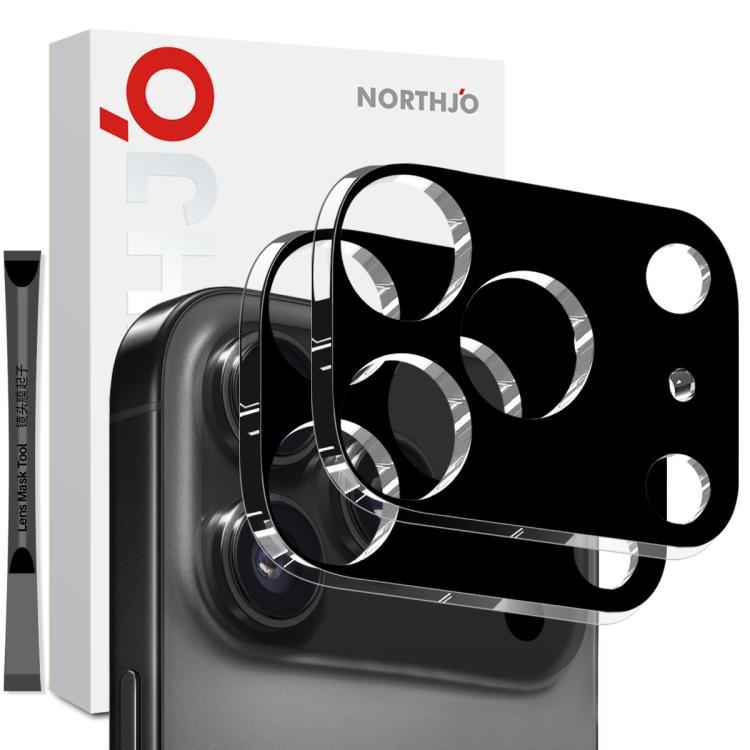2pcs NORTHJO Camera Lens Protector 3D HD Tempered Glass Film