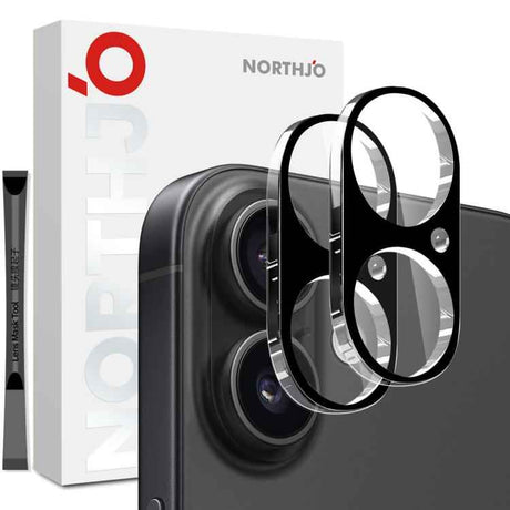 2pcs NORTHJO Camera Lens Protector 3D HD Tempered Glass Film