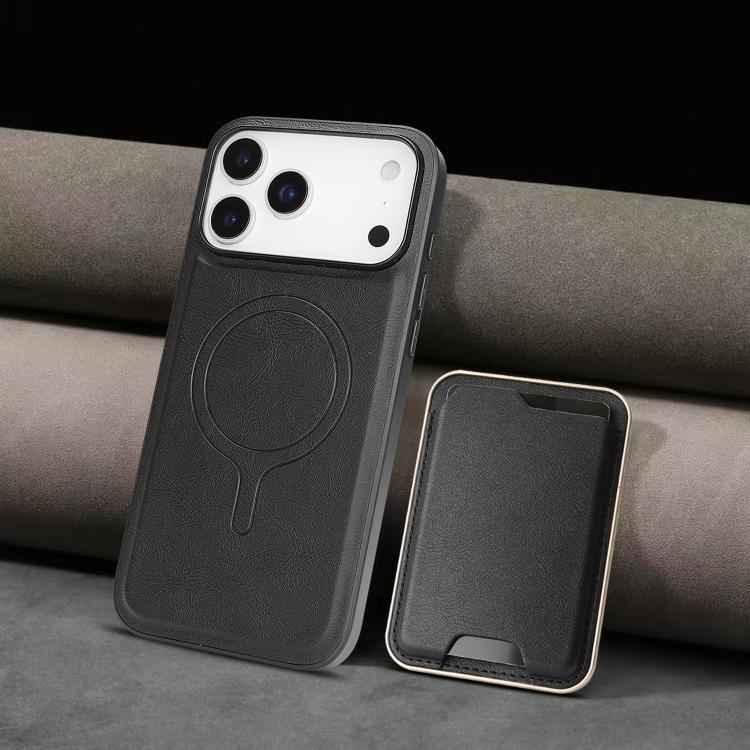 Kalebol Slim MagSafe Ring Magnetic Card Bag Leather Phone Case