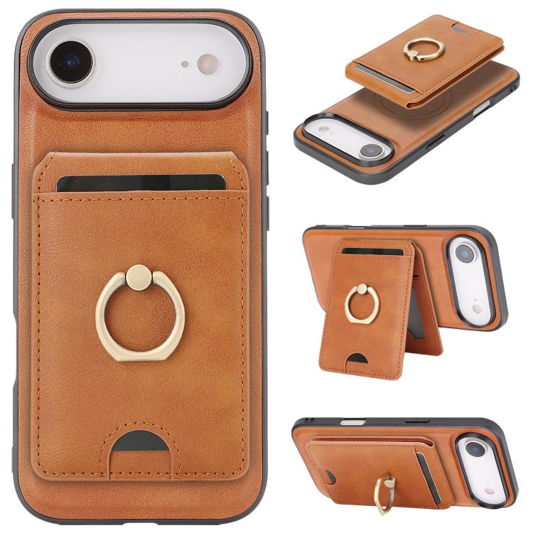 Kalebol MagSafe Leather Phone Case with Strong Magnetic Card Bag Holder