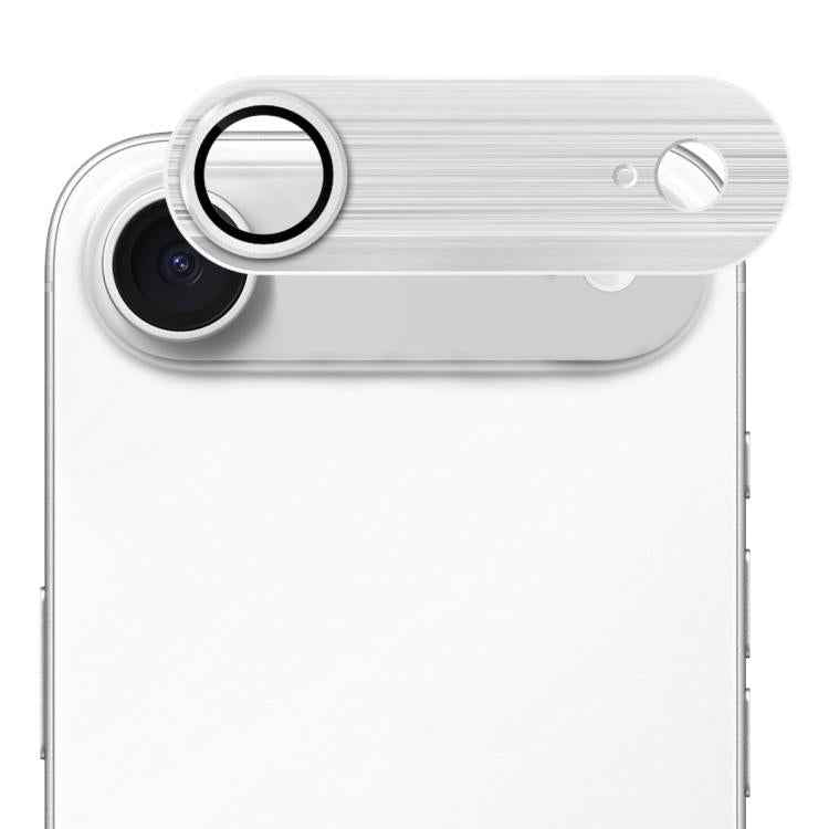 ENKAY Anti-reflection Camera Lens Brushed Aluminium Alloy Tempered Glass Film