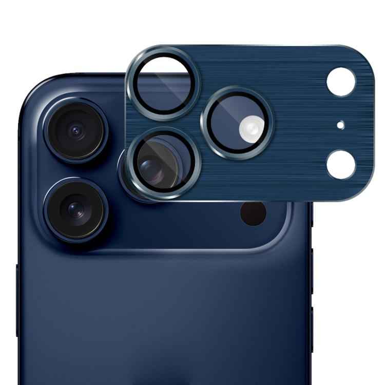 ENKAY Anti-reflection Camera Lens Brushed Aluminium Alloy Tempered Glass Film