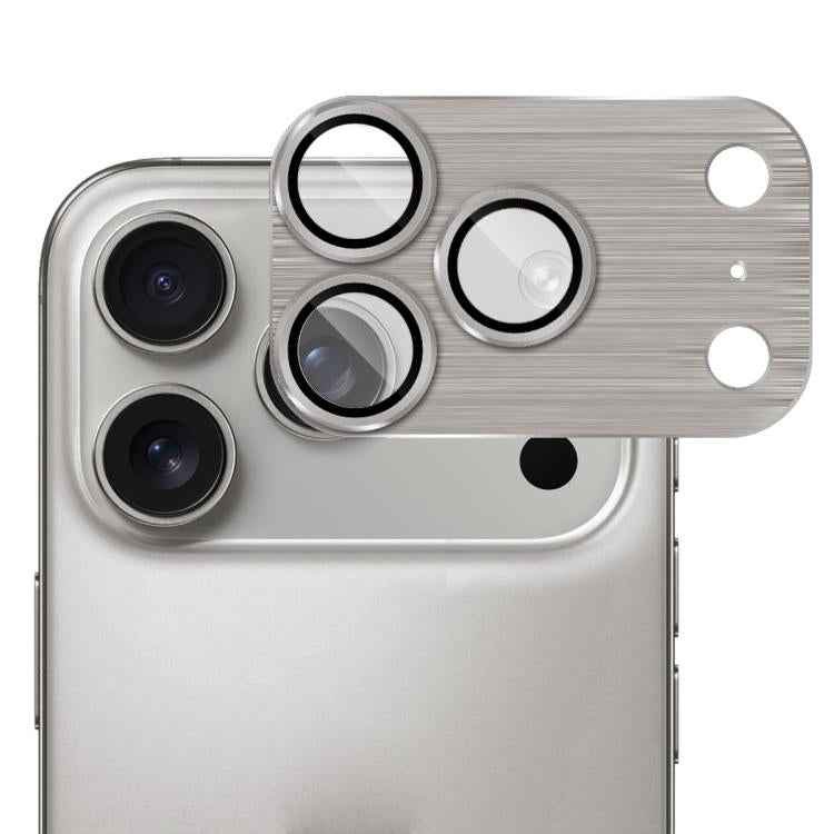 ENKAY Anti-reflection Camera Lens Brushed Aluminium Alloy Tempered Glass Film
