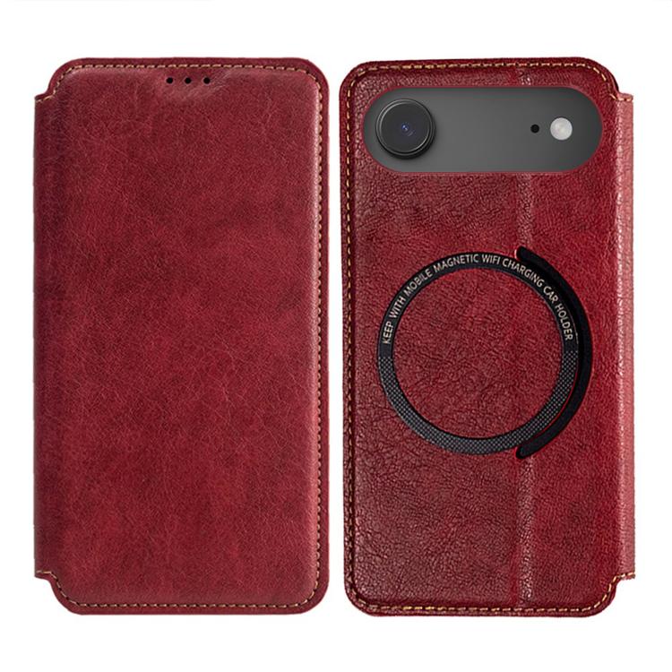 Kalebol Flip Card Slot MagSafe Leather Phone Case