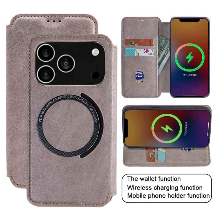 Kalebol Flip Card Slot MagSafe Leather Phone Case