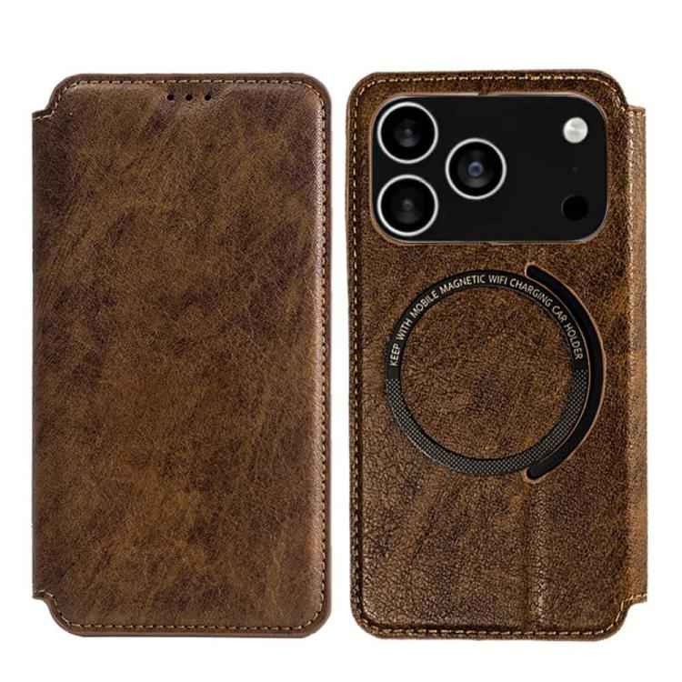 Kalebol Flip Card Slot MagSafe Leather Phone Case