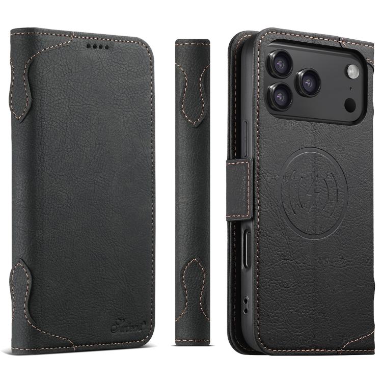 SUTENI J07 Flip Leather Phone Case - Multifunctional Horizontal Flip MagSafe Design