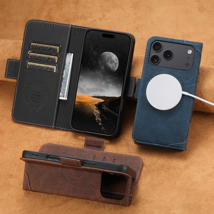 SUTENI J07 Flip Leather Phone Case - Multifunctional Horizontal Flip MagSafe Design