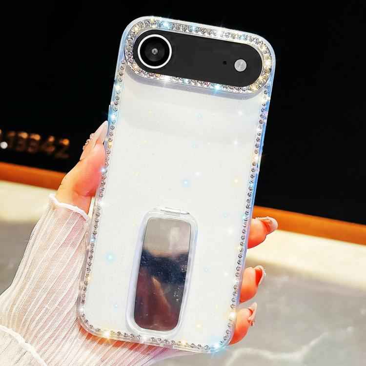 Rhinestone Glitter TPU 4-corners Anti-fall Phone Case with Holder