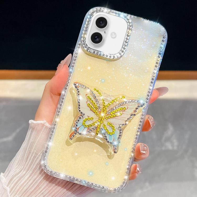 Diamond Glitter Butterfly Holder Phone Case