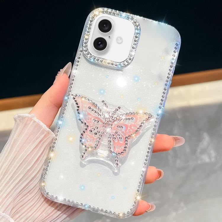 Diamond Glitter Butterfly Holder Phone Case