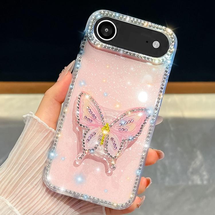 Diamond Glitter Butterfly Holder Phone Case
