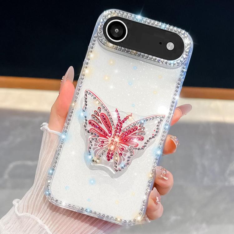Diamond Glitter Butterfly Holder Phone Case