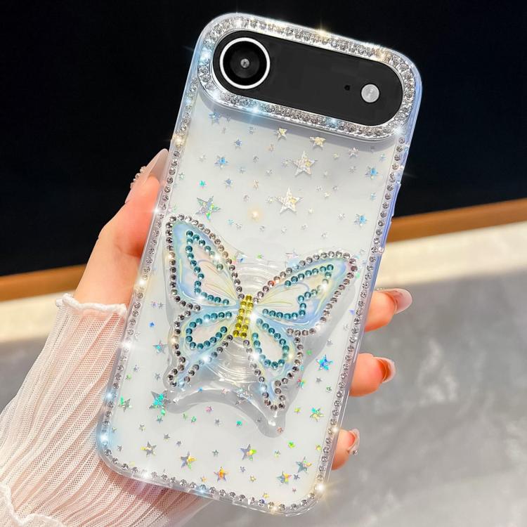 Diamond Glitter Butterfly Holder Phone Case