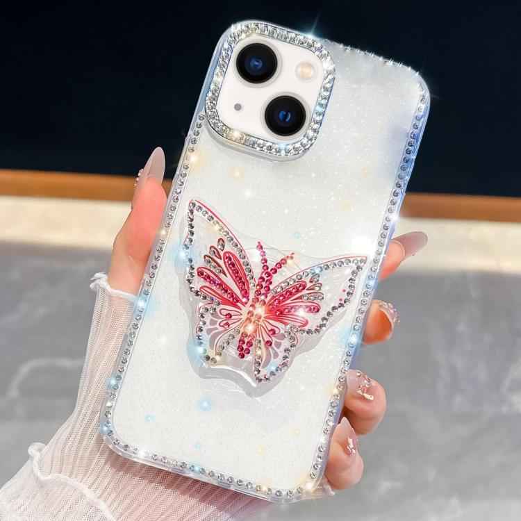 Diamond Glitter Butterfly Holder Phone Case