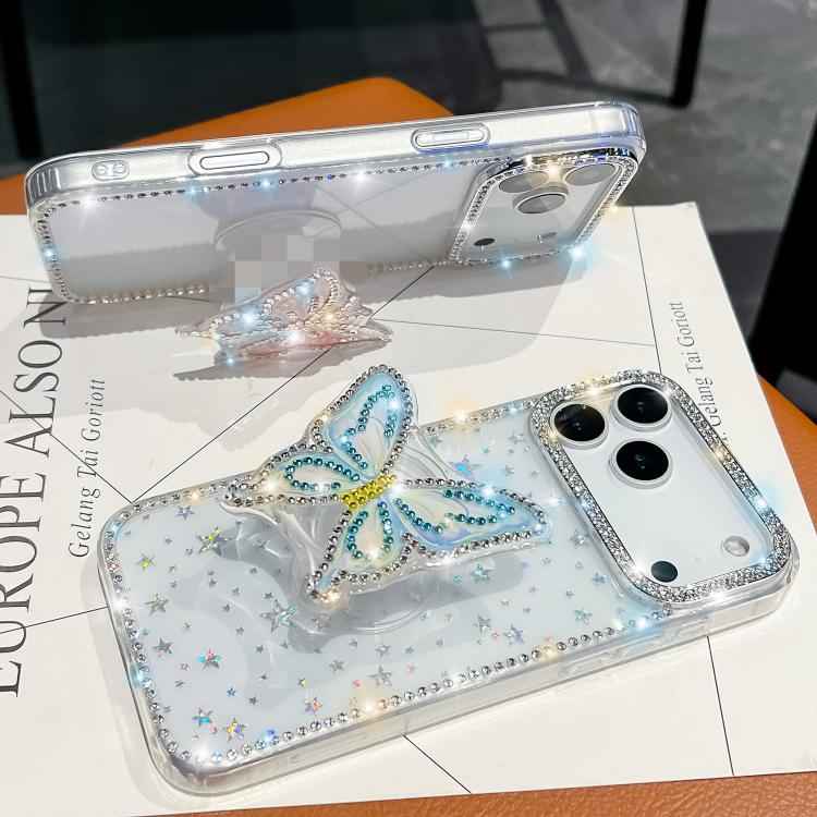 Diamond Glitter Butterfly Holder Phone Case