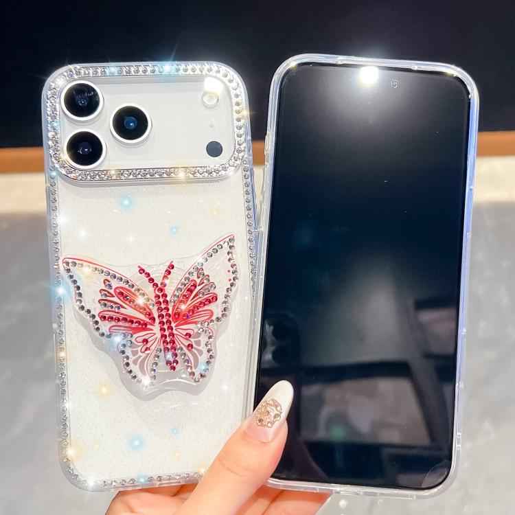 Diamond Glitter Butterfly Holder Phone Case
