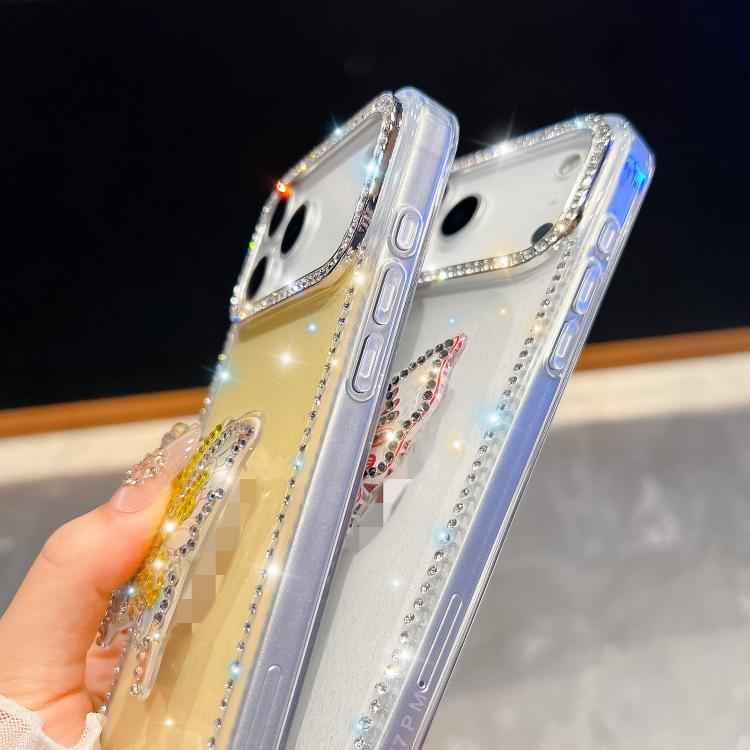 Diamond Glitter Butterfly Holder Phone Case